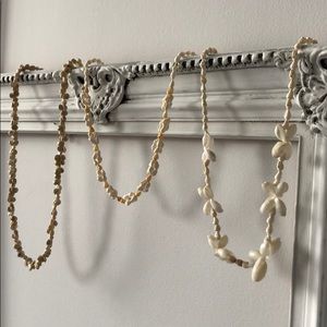 Seashells necklace lot - 3 pcs